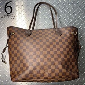 Louis Vuitton Neverfull MM Tote in Damier Ebene
